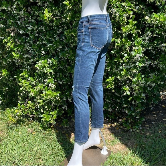 JBRAND Pencil Leg Low Rise Distressed Jeans - Picture 8 of 10